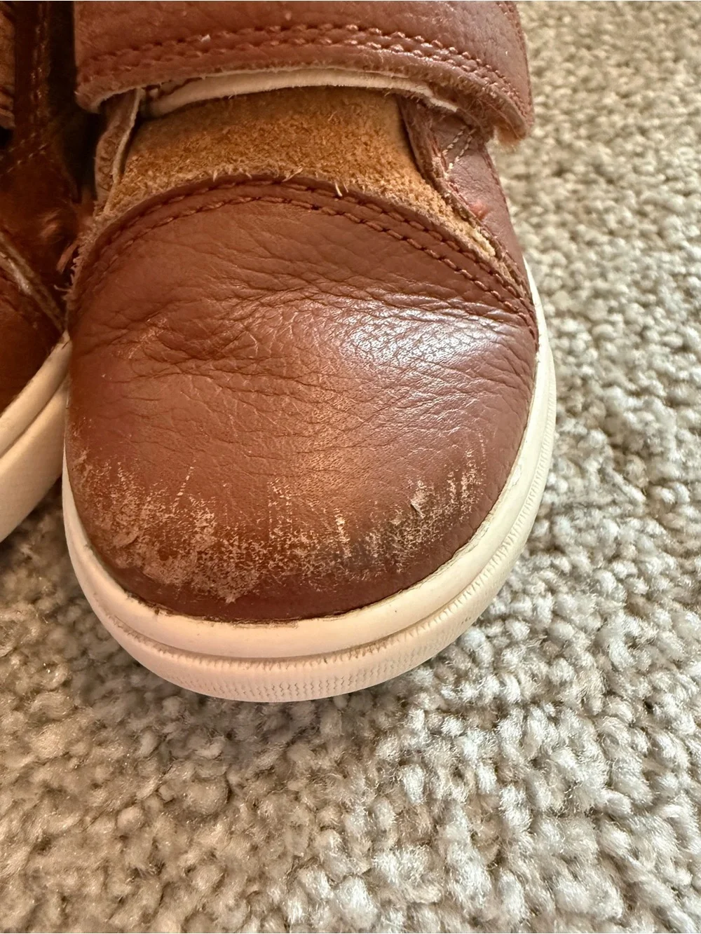 UGG Kids Chestnut Brown Velcro Boot Sneakers